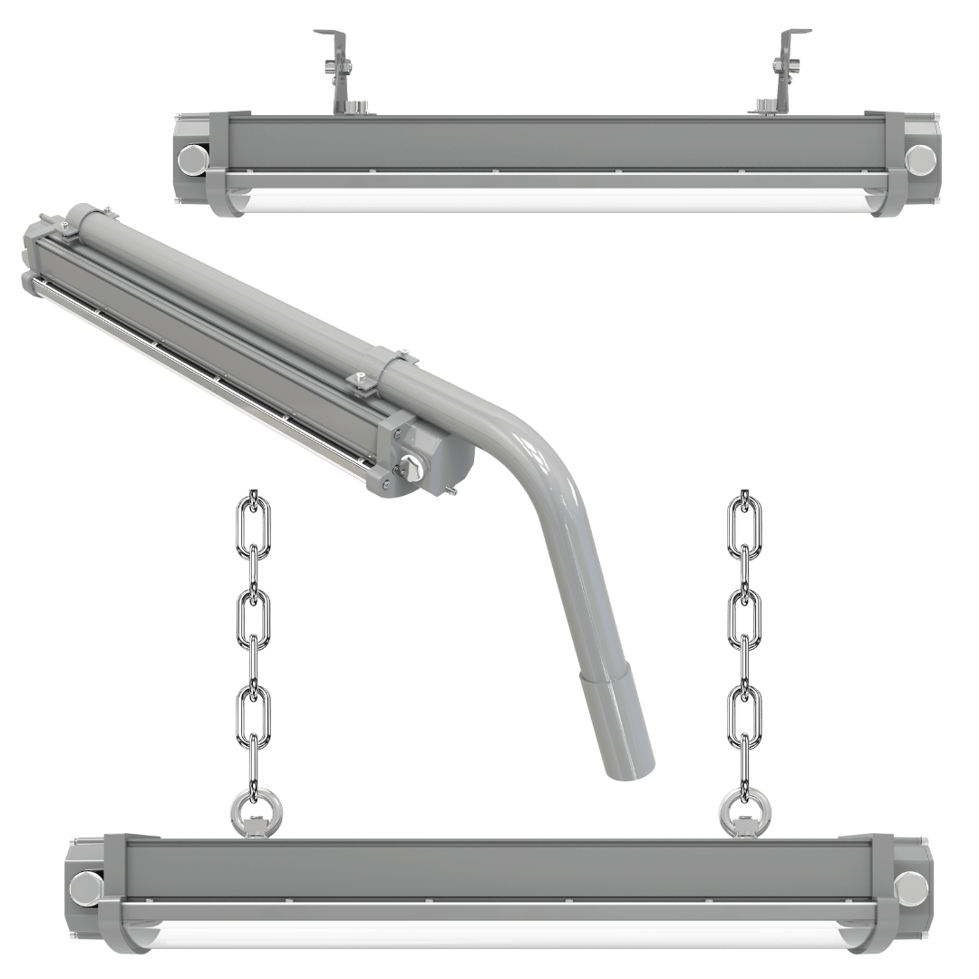Exe Batten Tube Linear LED Light - IECEx ATEX Hazardous Area Zone 1,2 FLF-Series