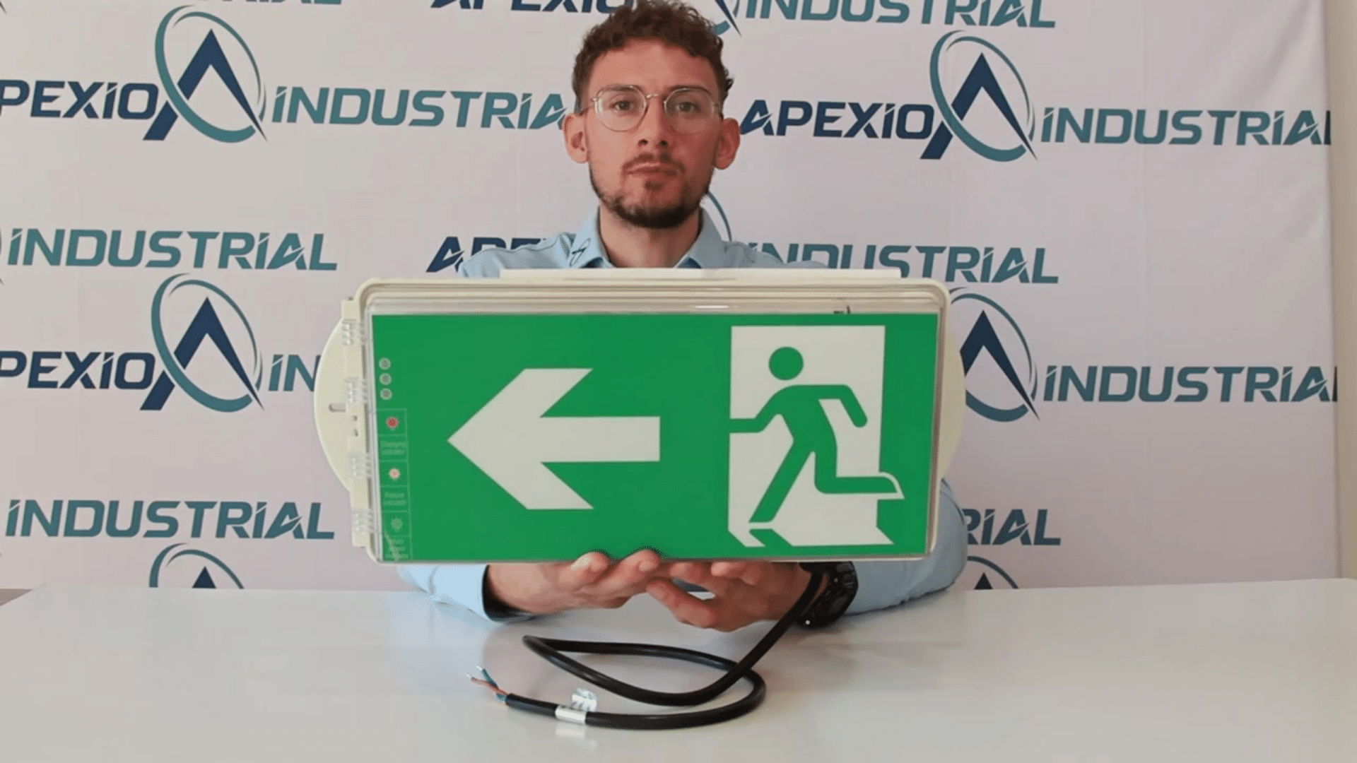 Load video: ex explosion proof ha emergency exit light